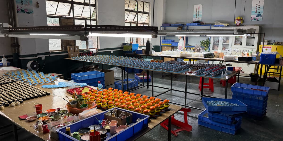 Factory team group photo — Resin Factory workshop